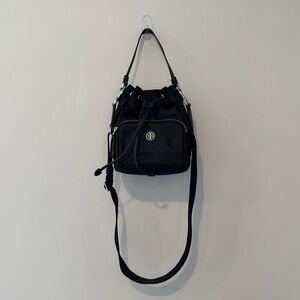 Tory Burch Nylon Drawstring Bucket Bag